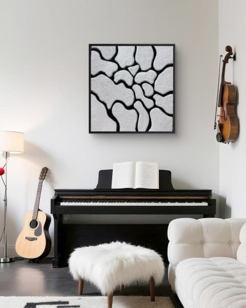 Spaces Between Us | Abstract Connection Wall Art
