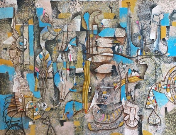 Lifescape | Original Abstract Figurative Painting