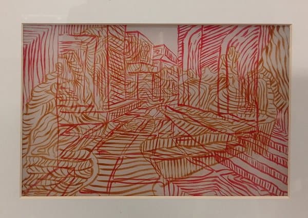 Urja Path | Red Abstract  Art