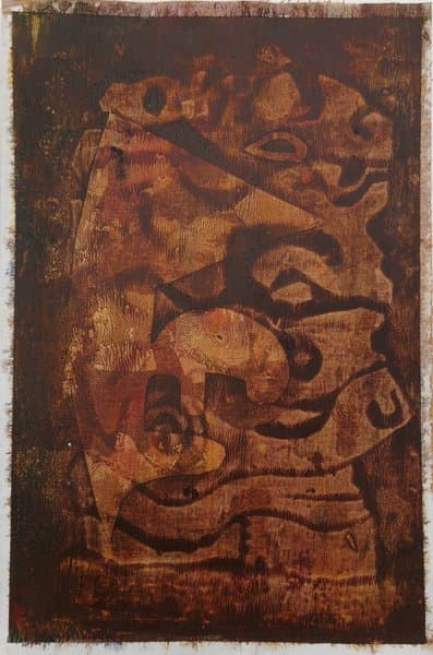 Abstract Science And Symbols | Handmade Symbolic Painting