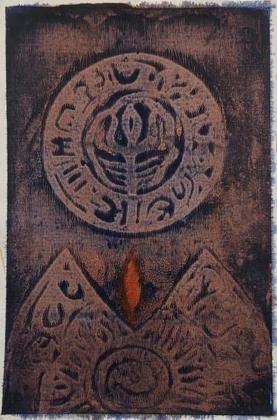 Abstract Science And Symbols | Original Sacred Mandala Art