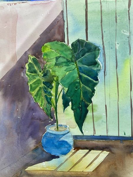 Window Garden | Botanical Watercolor Painting