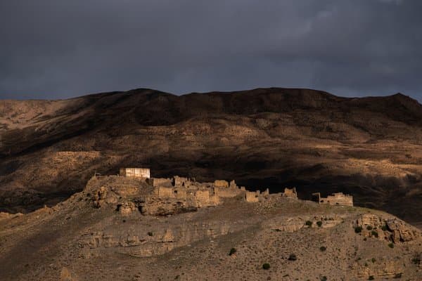 Ruins Beneath The Mountain Shadow | Nature Photography Print