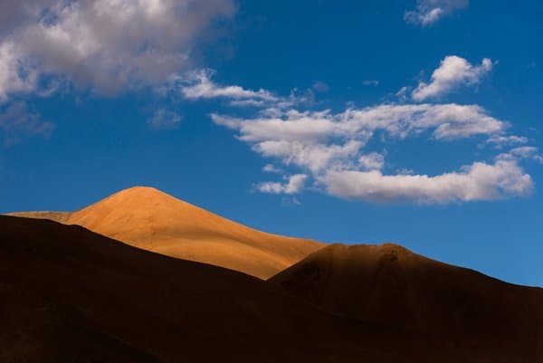 Golden Peaks Beneath A Blue Sky | Nature Home Decor