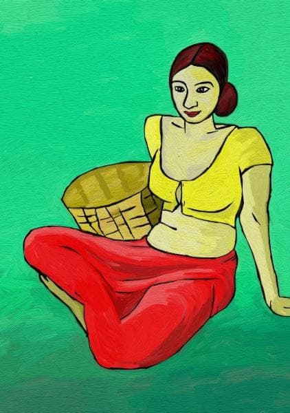 Resting Fisher Woman