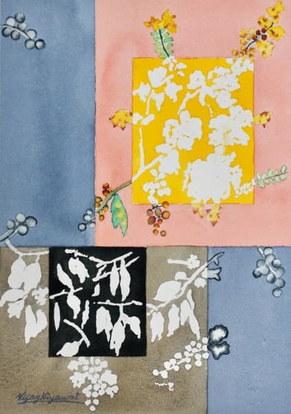 Botanical Reflections | Contemporary Watercolor Art