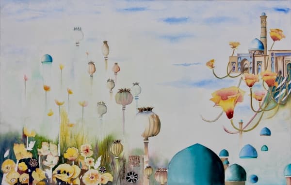 My Dream Garden | Architectural Watercolor Art