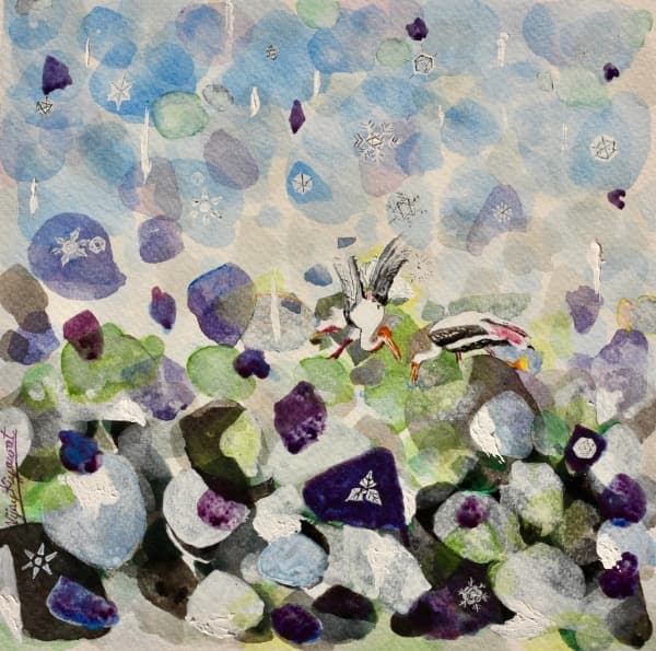 Shishir Ritu | Winter Watercolor Painting