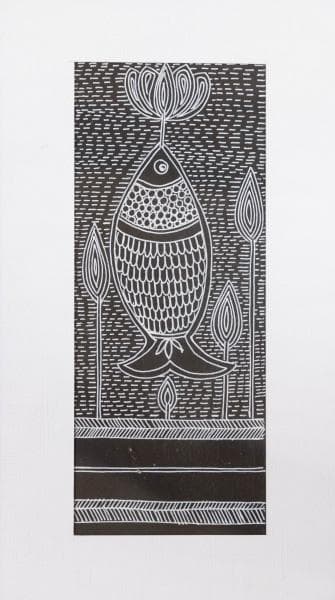 Fish | Traditional Ink Art Painting on Paper