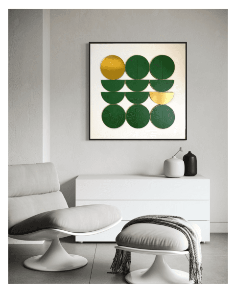 Emerald Equation | Geometry of Prosperity | Luxury Wall Art