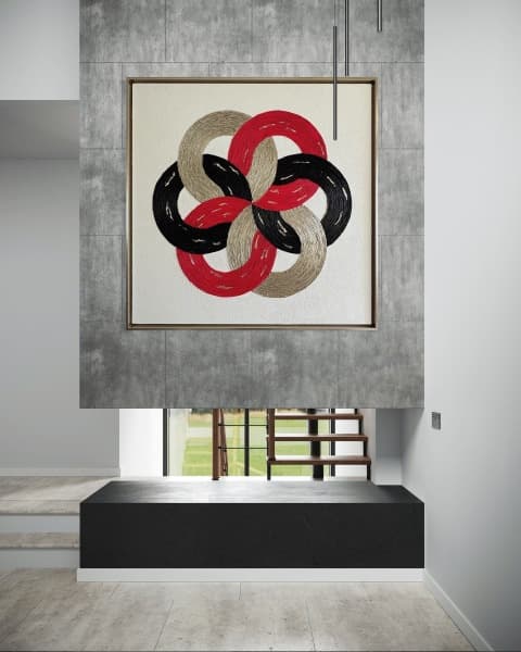 The Infinite Bloom | Contemporary Abstract Luxury Canvas Wall Art