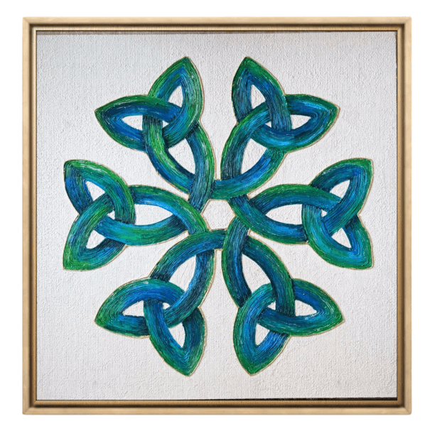 Interwoven Flow | Abstract Mixed Media Art