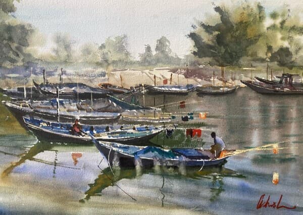 Ashore | Riverside Boats Art