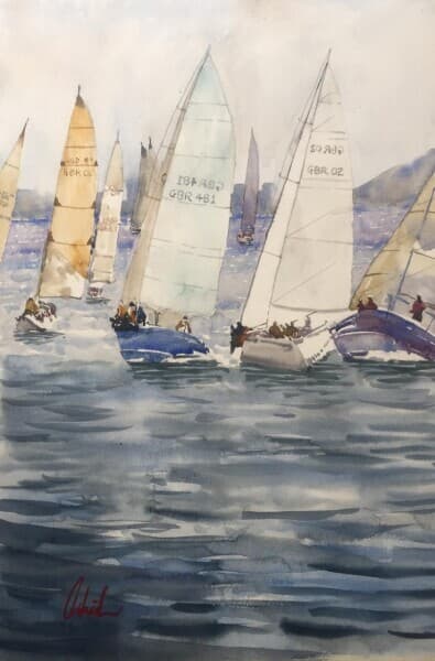 Regatta | Sailboat Race Painting