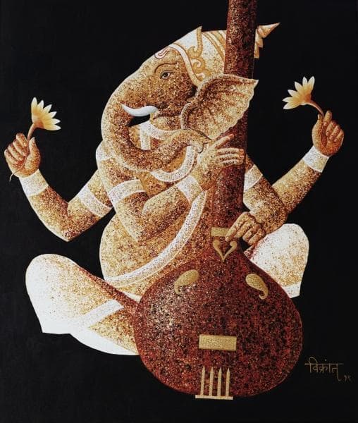 Ganesha With Tanpura