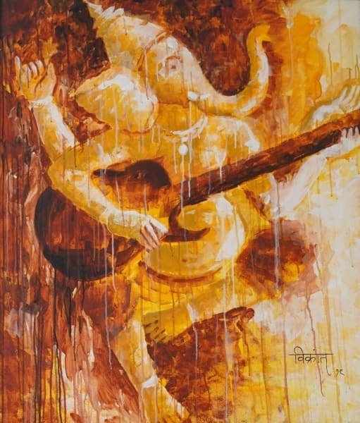 Ganesha With Veena