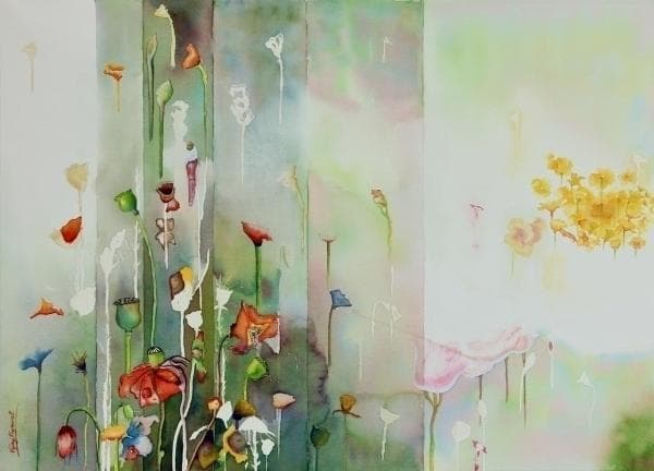 Meditation - Floral Serenity | Fine Art Painting