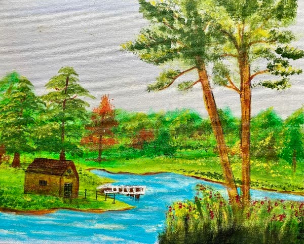 Lakeside Dream | Serene Landscape Art
