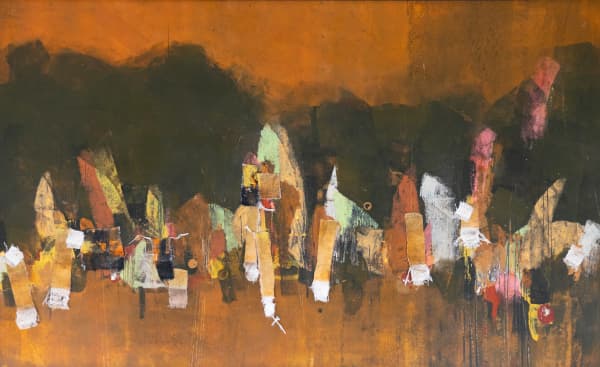 City as a Metaphor for Life II | Abstract Cityscape Painting