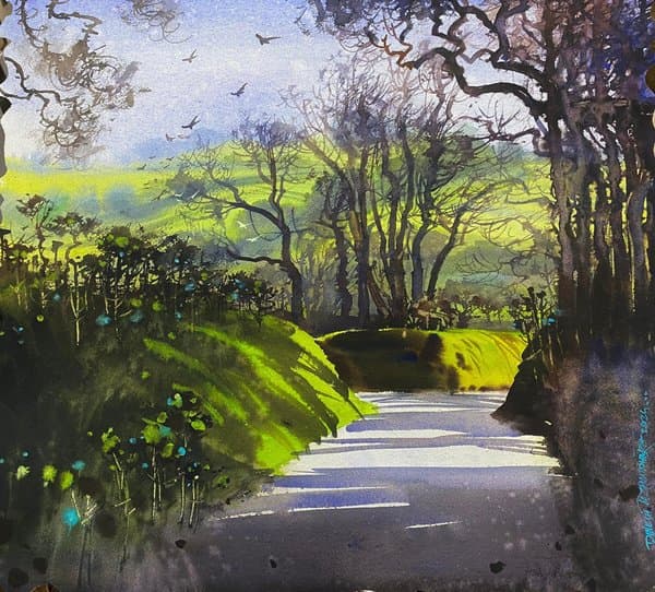 Evergreen Vibes | Watercolor Landscape Painting