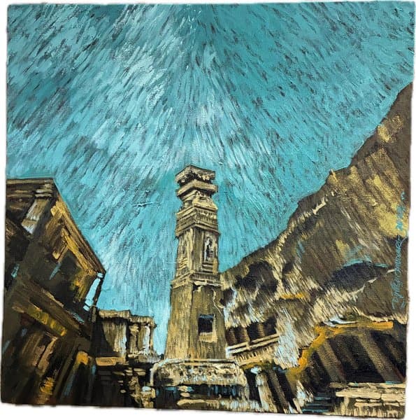 Ellora | Handmade Architecture Painting