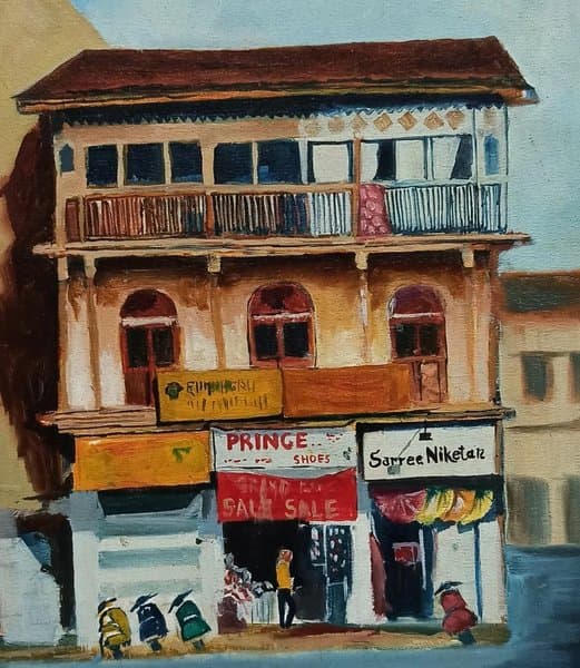 Building on East Street | Architectural Canvas Art