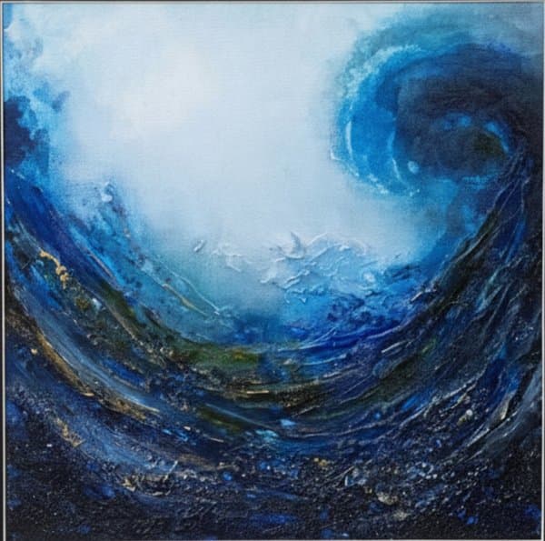 Whispers of the Deep | Abstract Expressionist Seascape