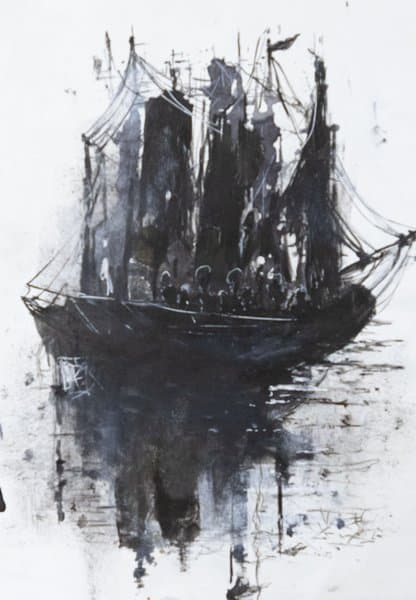Silent Voyage | Monochrome Maritime Art