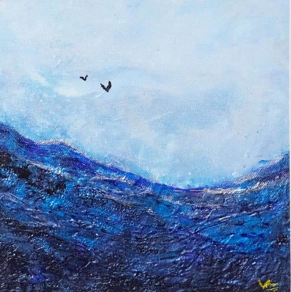 Beyond the Blue | Contemporary Abstract Landscape
