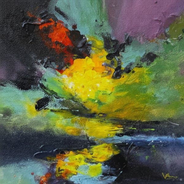 Spectrum of Reflections | Abstract Expressionist Painting