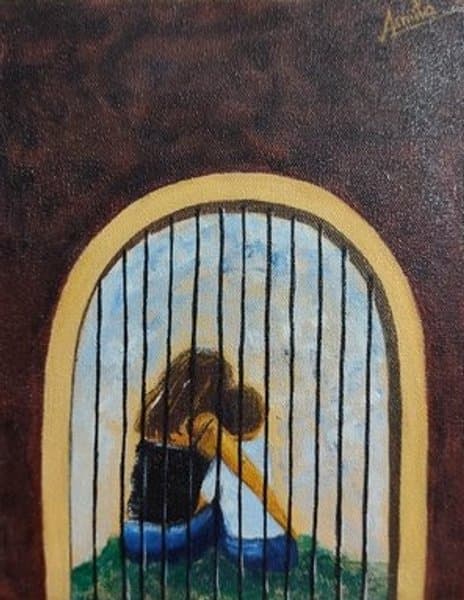The Invisible Prison | Symbolic Figurative Painting