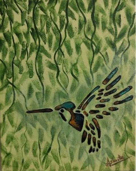 Whispering Greens | Nature Painting