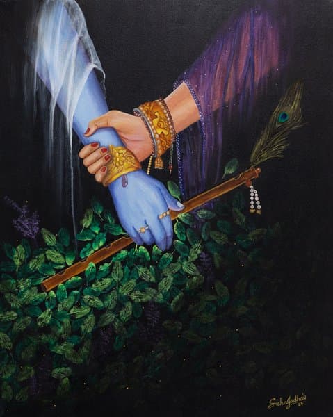 Madhumilan | Radha Krishna Painting