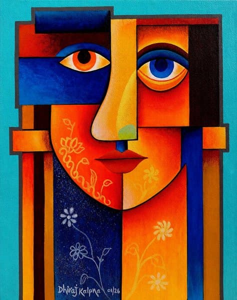 Fragments Of The Soul | Abstract Geometric Portrait