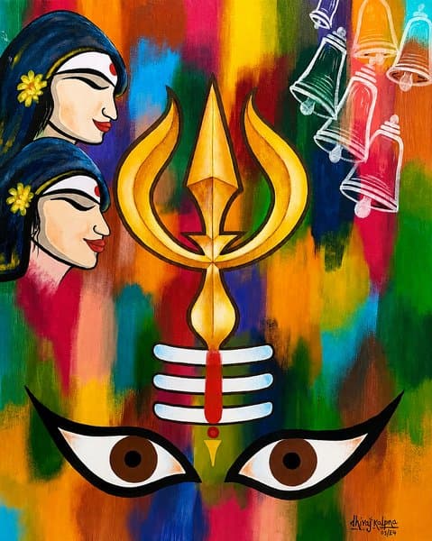 The Trident Of Shiva | Spiritual Artwork