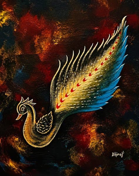 Radiance Of The Peacock | Radiance Of The Peacock | Bird Painting