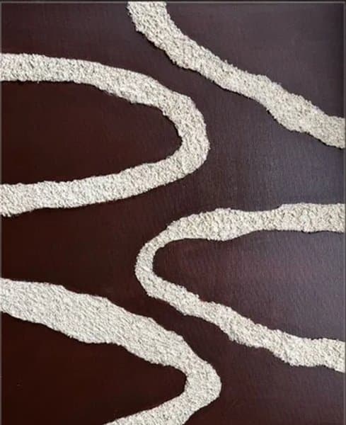 The Quiet Curve | Textured Organic Abstract Art