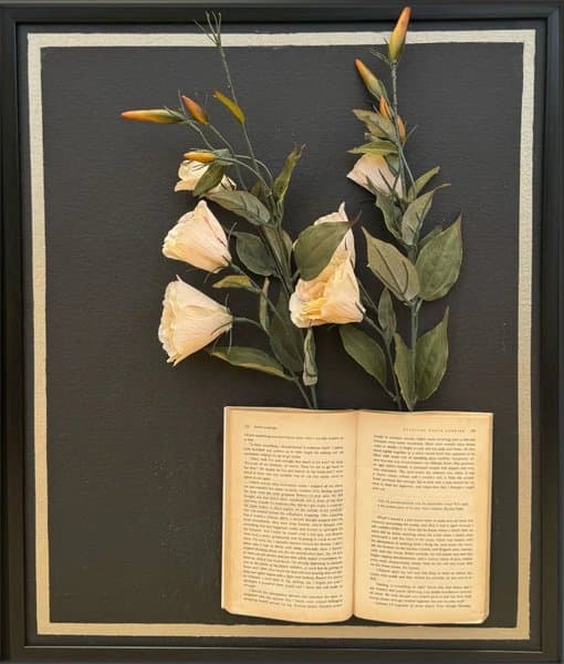 Pages That Blossom | Vintage Book Floral Artwork