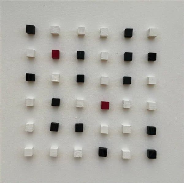 Change of Heart | 3D Minimalist Geometric Wall Art